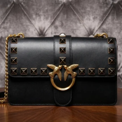 PINKO Love One grand Sac Bandoulière avec Clous