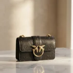 PINKO Sac porté épaule femme -gravé Mini noir 2