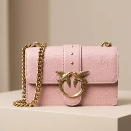 PINKO Sac porté épaule femme -gravé Mini rose 2