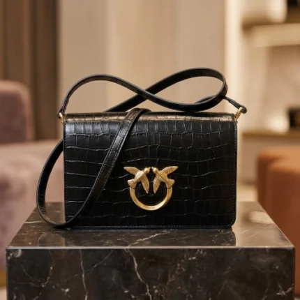 pinko leather croco