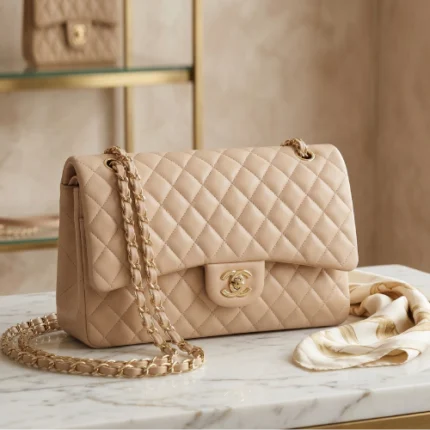 Sac Élégance Matelassée beige 2